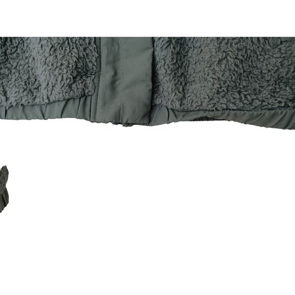 Vuori Sherpa Fleece Jacket Light Sage Green Small Zip Front Cozy Fall Winter - Picture 5 of 15